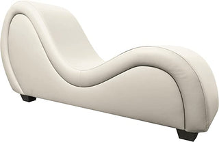 ANDOV Sex Chair Tantra Sofa Seat Sex Furniture Chaise Bed Kama Sutra Yoga Positions Stretching Relaxation Erotic Couple Gifts for Adults PU Leather,  White