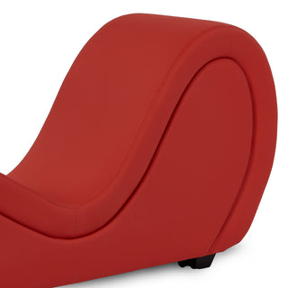 Sex Pillow Chair för Yoga, Stretching, Relaxation och Kama Sutra-sexställningar inomhus. Med chaise lounge-design och PU-läderöverdrag - VIT