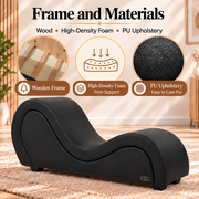 ANDOV Curved Lounge Chair – Black