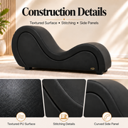 ANDOV Curved Lounge Chair – Black