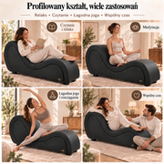 ANDOV profilowana leżanka – czarny