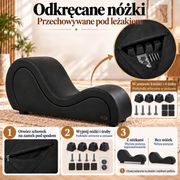 ANDOV profilowana leżanka – czarny