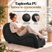 ANDOV profilowana leżanka – czarny
