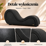 ANDOV profilowana leżanka – czarny
