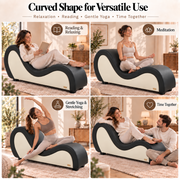 ANDOV Curved Lounge Chair – Black & White