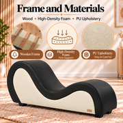 ANDOV Curved Lounge Chair – Black & White