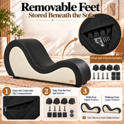 ANDOV Curved Lounge Chair – Black & White