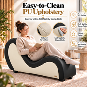 ANDOV Curved Lounge Chair – Black & White