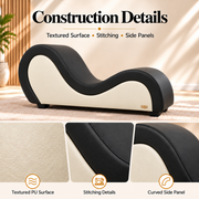 ANDOV Curved Lounge Chair – Black & White