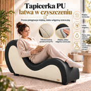 ANDOV profilowana leżanka – czarno-biały