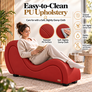 ANDOV Curved Lounge Chair – Red