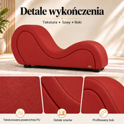 ANDOV profilowana leżanka – czerwony