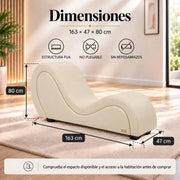 ANDOV Chaise longue curva – Blanco