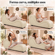 ANDOV Chaise longue curva – Blanco