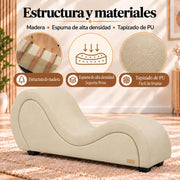 ANDOV Chaise longue curva – Blanco