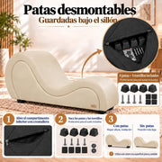 ANDOV Chaise longue curva – Blanco