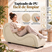 ANDOV Chaise longue curva – Blanco
