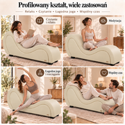 ANDOV profilowana leżanka – biały