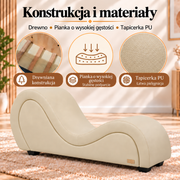 ANDOV profilowana leżanka – biały