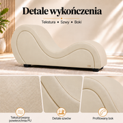 ANDOV profilowana leżanka – biały